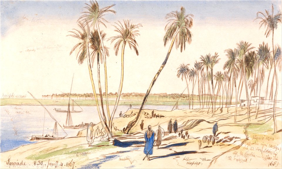 Edward Lear - Sowadi, 8-30 am, 4 January 1867 (65) - Google Art Project