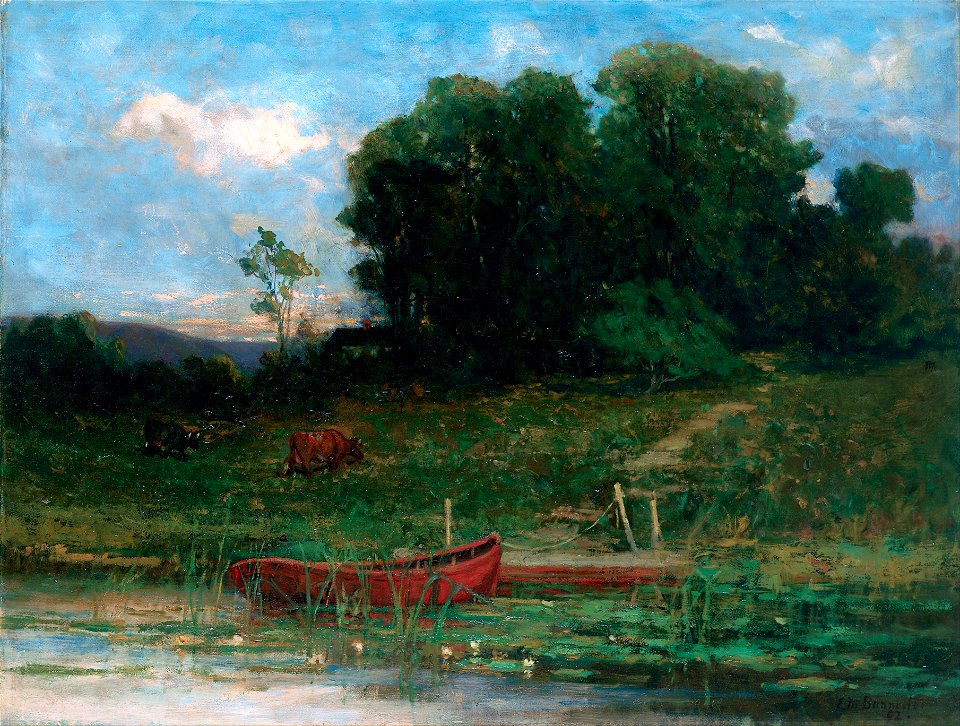 Edward Mitchell Bannister - The Farm Landing - Google Art Project