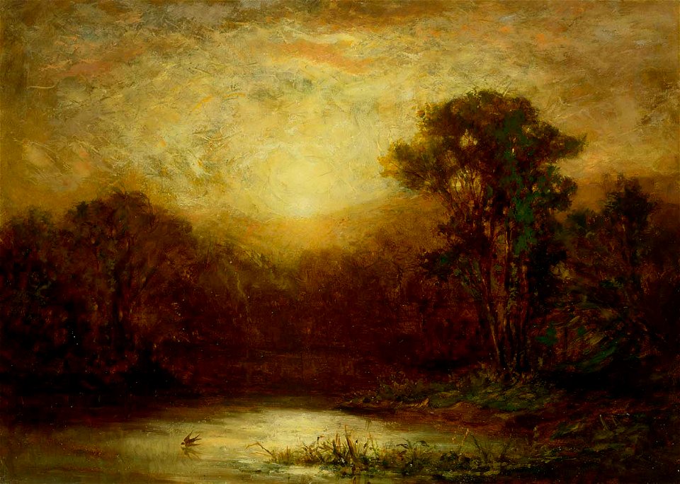 Edward Mitchell Bannister - Sunset - 1983.95.108 - Smithsonian American Art Museum