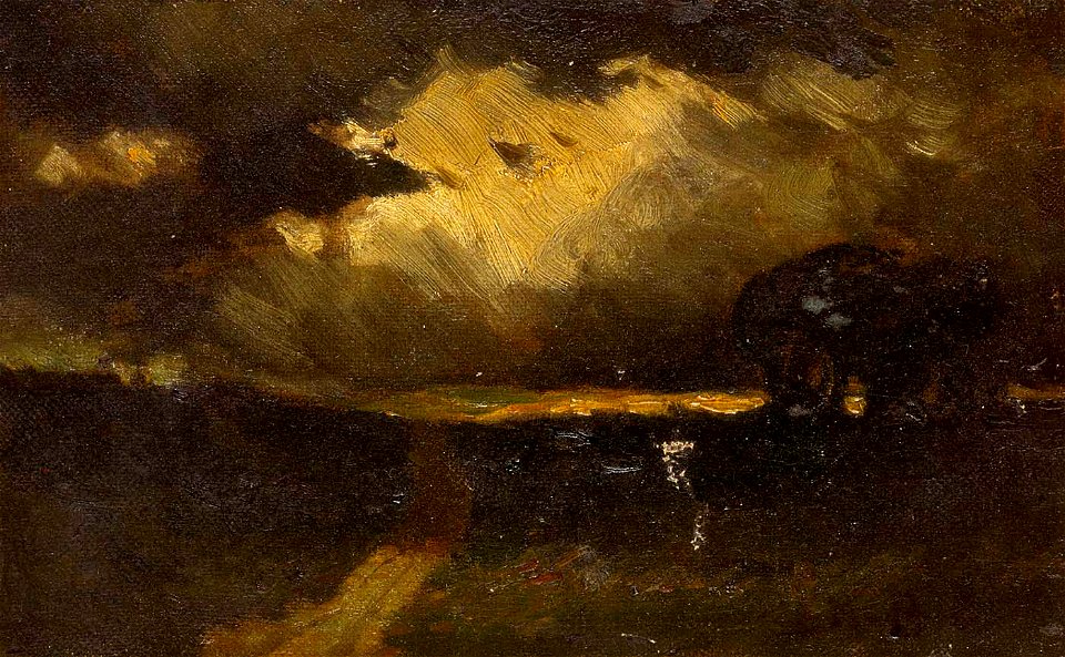 Edward Mitchell Bannister - The Storm - 1983.95.88 - Smithsonian American Art Museum