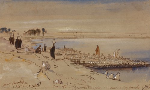 Edward Lear - Opposite Beni Hassan - Google Art Project