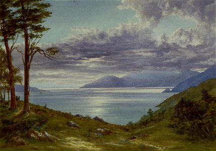 Edward Noel Barraud - Moonlit Landscape - Sarjeant Gallery