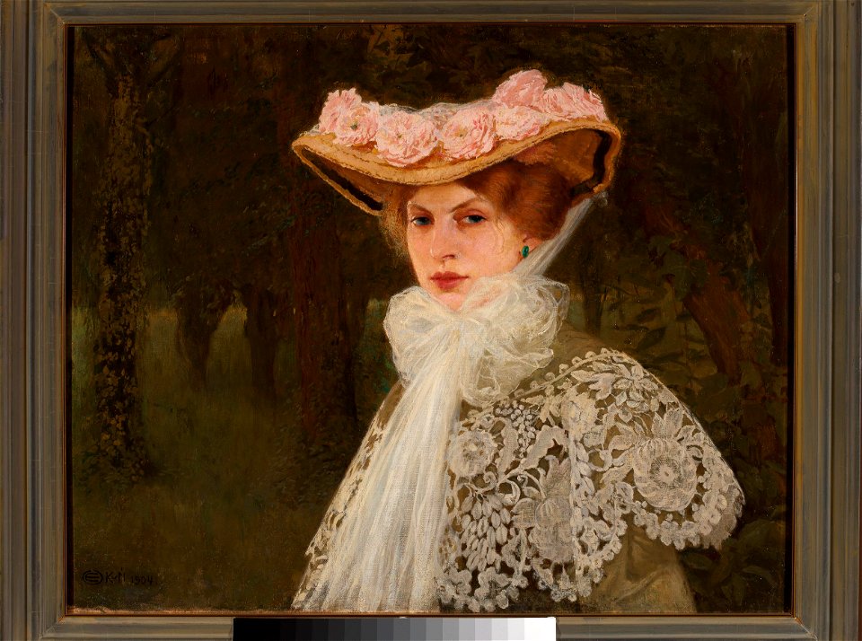 Edward Okuń - Portrait of Zofia Okuń née Tolkemit, the artist’s wife - MP 939 MNW - National Museum in Warsaw