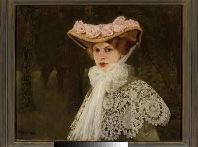 Edward Okuń - Portrait of Zofia Okuń née Tolkemit, the artist’s wife - MP 939 MNW - National Museum in Warsaw