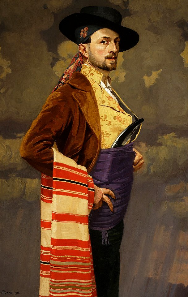 Edward Okuń - Self-portrait in a Spanish costume - MP 938 MNW - National Museum in Warsaw