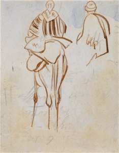 Edward Lear - Study of an Egyptian Man on a Camel - Google Art Project