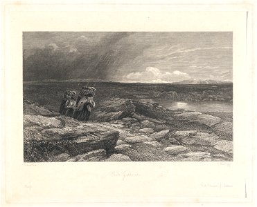 Edward Radclyffe - Peat-Gatherers - Google Art Project