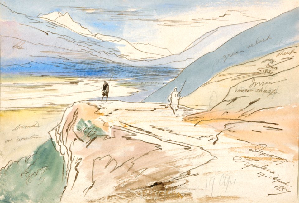Edward Lear - Tepelene, 19 April 1857 - Google Art Project