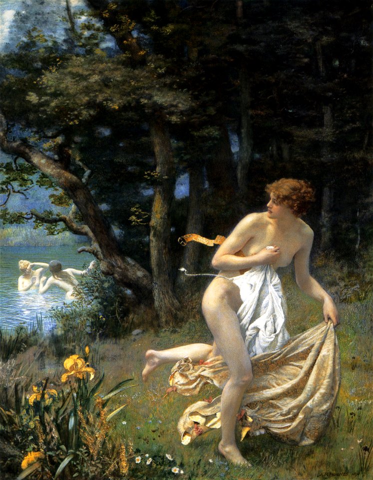 Edward Robert Hughes - Diana's Maidens, 1898