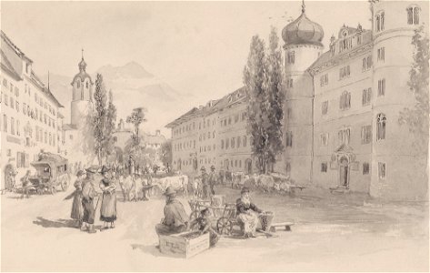 Edward Theodor Compton Hauptplatz in Lienz