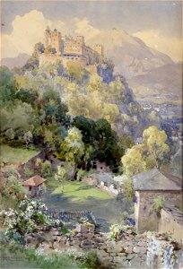 Edward Theodore Compton Blick auf die Festung Hohensalzburg