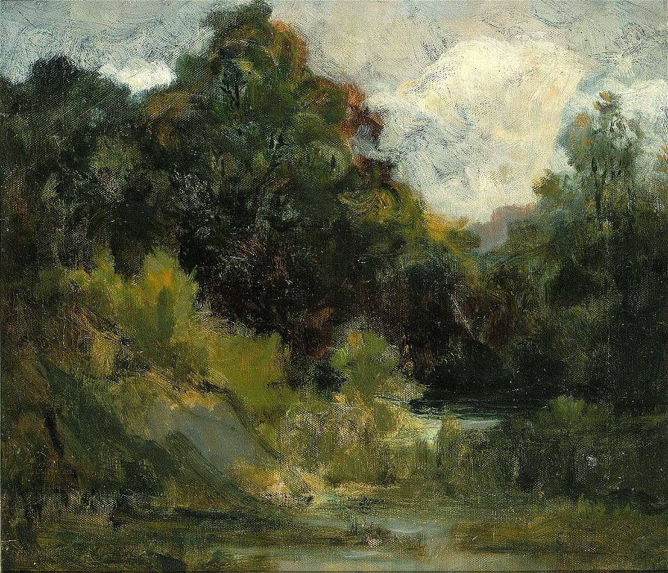 Edward Mitchell Bannister - Landscape (trees) - 1983.95.65 - Smithsonian American Art Museum