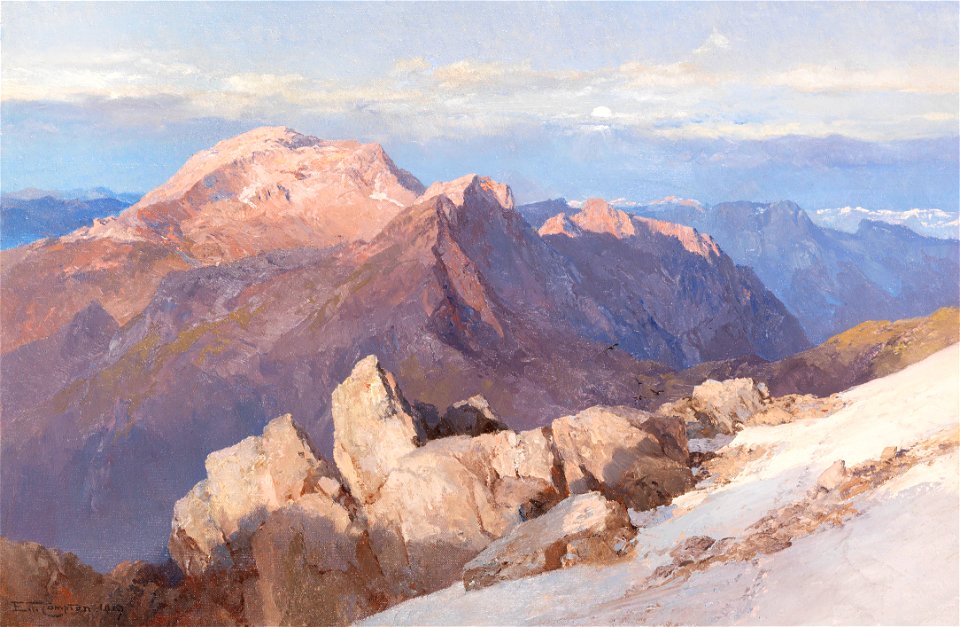 Edward Theodore Compton Hoher Göll vom Watzmann-Hocheck 1919