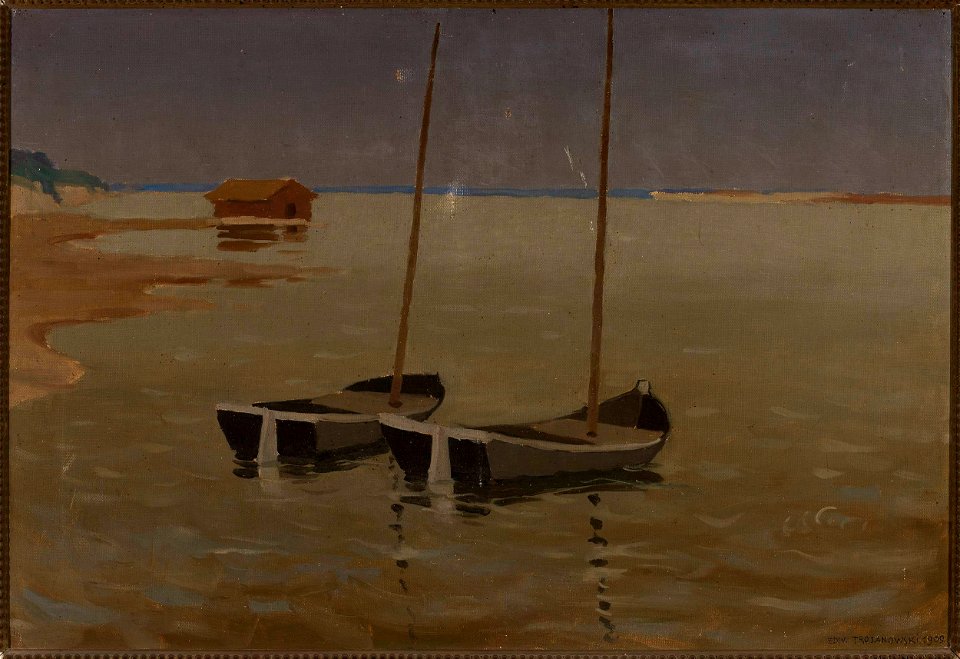 Edward Trojanowski - Fishing boats - MP 5003 - National Museum in Warsaw