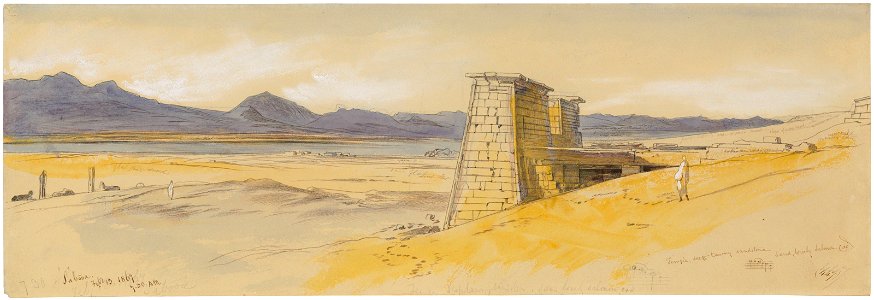 Edward lear the temple of ramses sabooa egypt 110202)