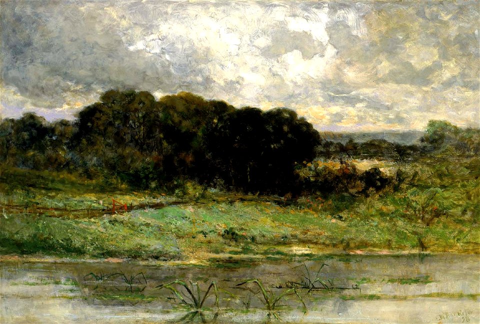 Edward Mitchell Bannister - Swale Land - 1983.95.60 - Smithsonian American Art Museum