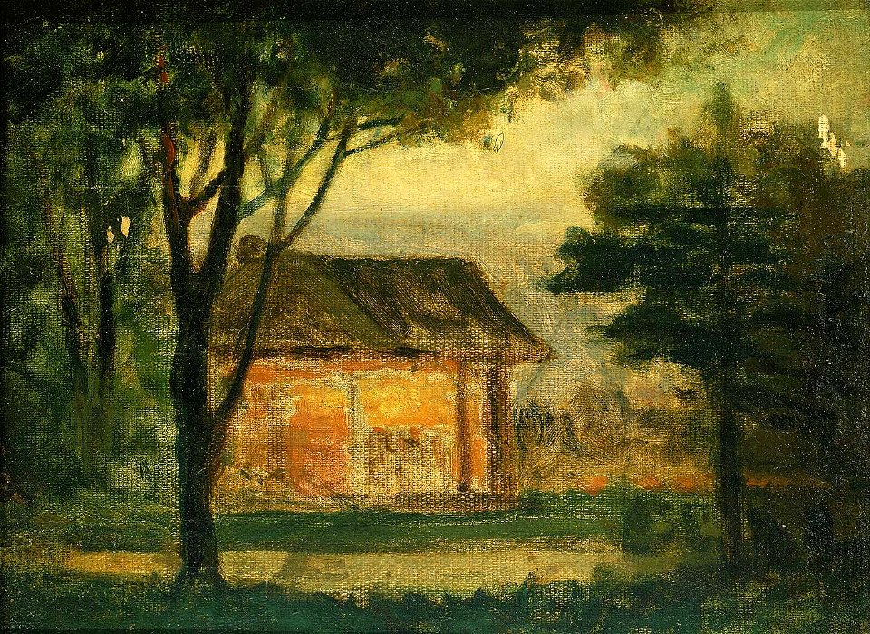 Edward Mitchell Bannister - The Old Homestead - 1983.95.103 - Smithsonian American Art Museum