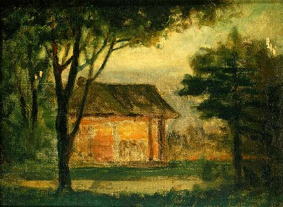 Edward Mitchell Bannister - The Old Homestead - 1983.95.103 - Smithsonian American Art Museum