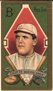 Edward V. Cicotte, Boston Red Sox, baseball card portrait LCCN2008677425
