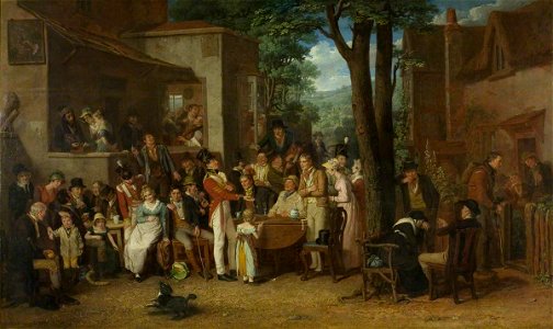 Edward Villiers Rippingille (1822) - The Recruiting Party - Bristol Museum