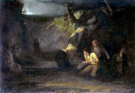 Edward Villiers Rippingille (1835) - The Progress of Intemperance The Robber - Walker Art Gallery