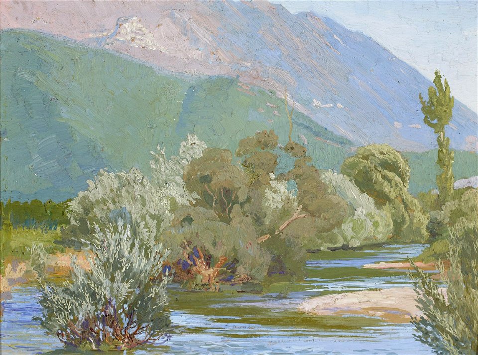 Edward Okuń - Aniene river - MP 936 MNW - National Museum in Warsaw