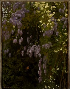 Edward Okuń - Wisterias in bloom - MP 940 - National Museum in Warsaw
