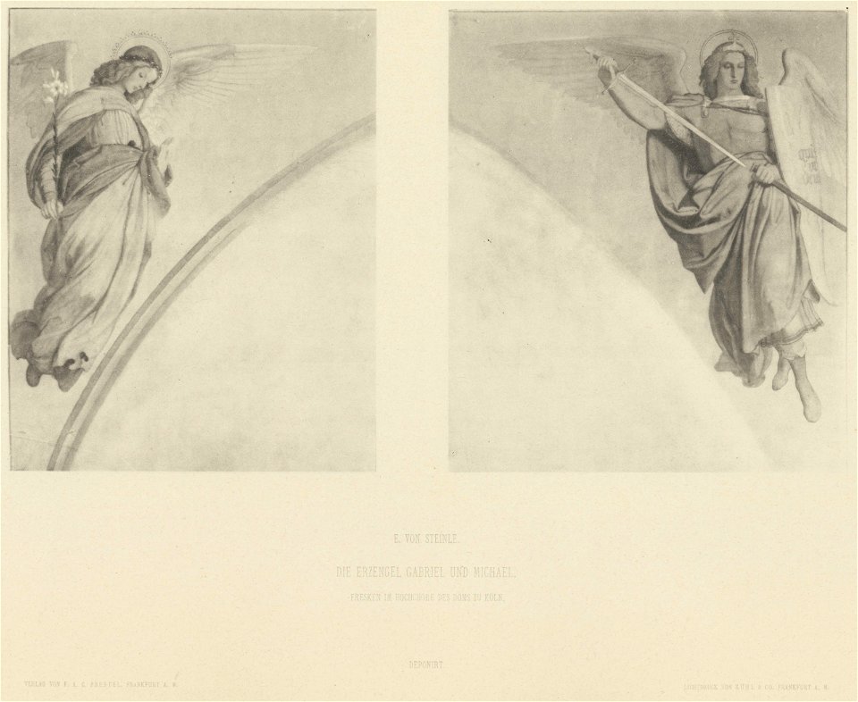 Edward von Steinle Die Erzengel Gabriel und Michael