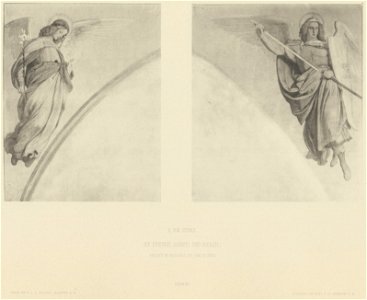 Edward von Steinle Die Erzengel Gabriel und Michael