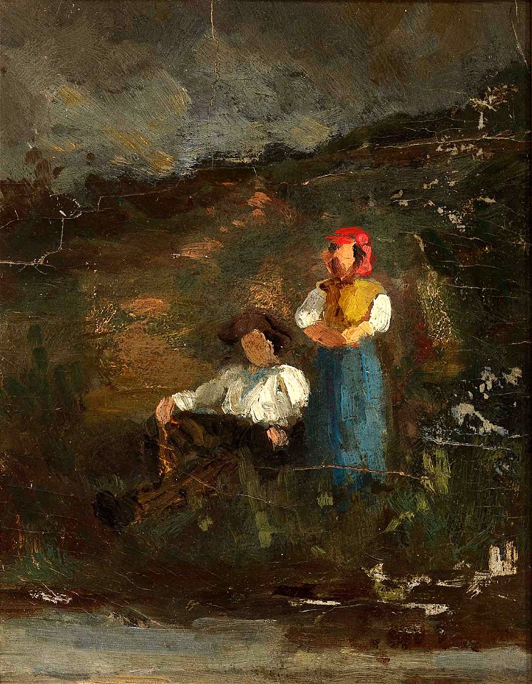 Edward Mitchell Bannister - Repose - 1983.95.68 - Smithsonian American Art Museum
