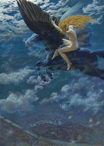Edward Robert Hughes - Dream Idyll (A Valkyrie)