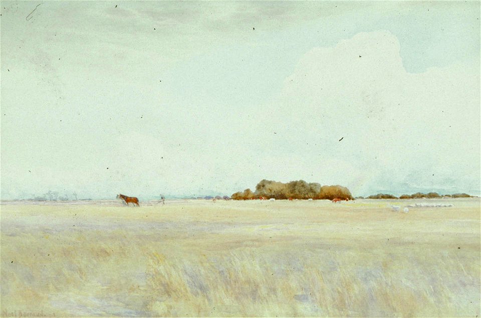 Edward Noel Barraud - Harvest Scene - Sarjeant Gallery