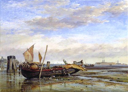 Edward William Cooke (1811-1880) - Boat, near Venice - N01968 - National Gallery