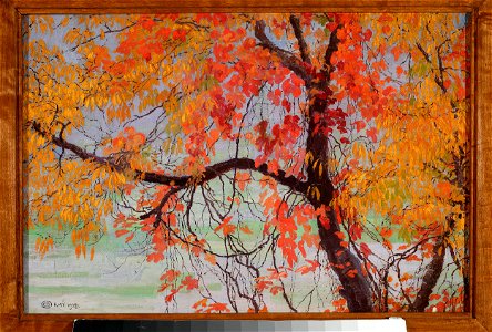 Edward Okuń - Autumn leaves - MP 2409 MNW - National Museum in Warsaw