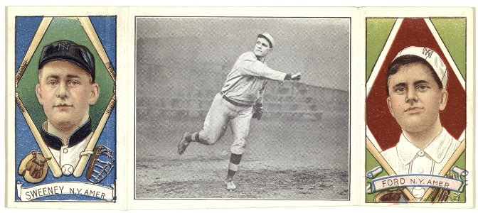 Jack Quinn, New York Highlanders, baseball card portrait]