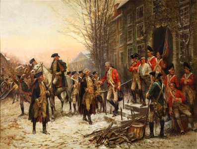 Edward Percy Moran - George Washington (1732-1799) in front of Nassau Hall - PP556 - Princeton University Art Museum