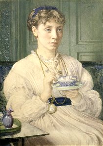 Edward Poynter portrait of Georgiana Burne-Jones