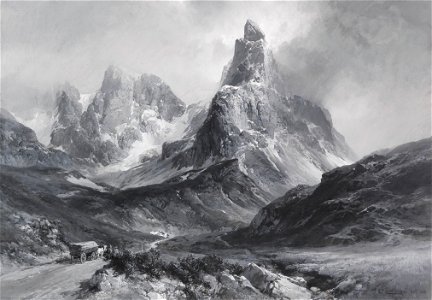 Edward Theodore Compton Der Cimon della Pala in den Dolomiten 1896