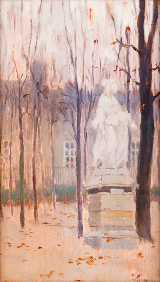 Edward Trojanowski - In the Luxembourg Garden - MNK II-b-785 - National Museum Kraków
