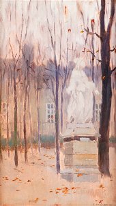 Edward Trojanowski - In the Luxembourg Garden - MNK II-b-785 - National Museum Kraków