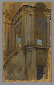 Edwin Austin Abbey - Architectural study - 1937.2662 - Yale University Art Gallery