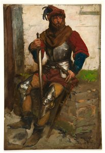 Edwin Austin Abbey - Man in Armor - 1937.2585 - Yale University Art Gallery