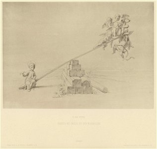 Edward von Steinle Christus mit Engeln auf dem Waagbalken