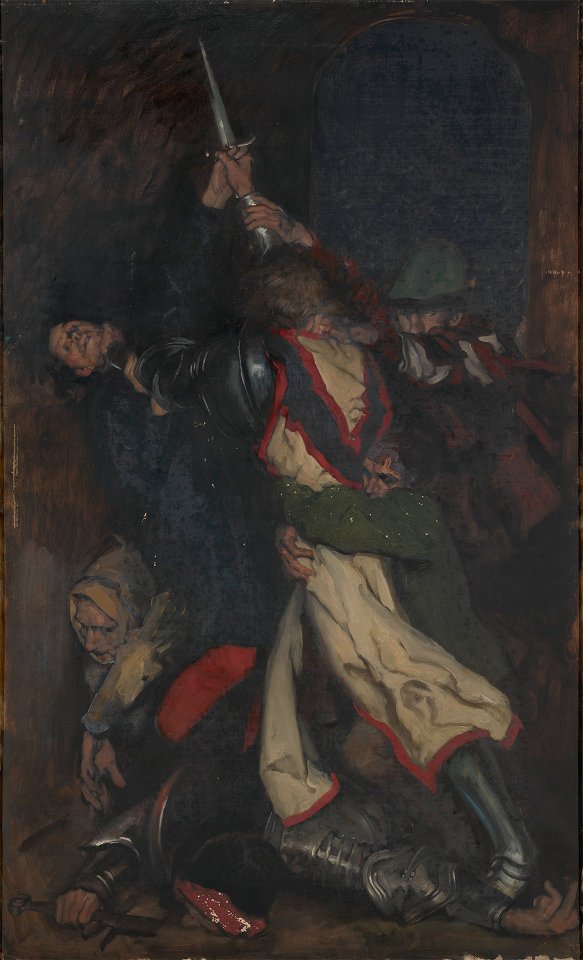 Edwin Austin Abbey - The Squire of Low Degree (one of 15 paintings, intended as a series, some unfinished) - 1937.2739 - Yale University Art Gallery