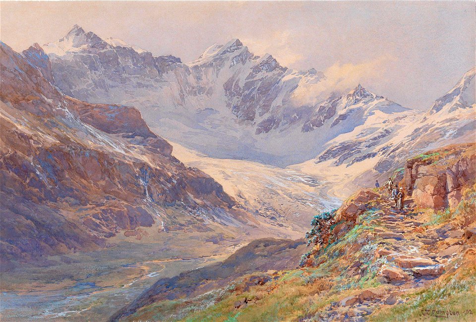 Edward Theodore Compton - Ödenwinklkees with the Johannisberg