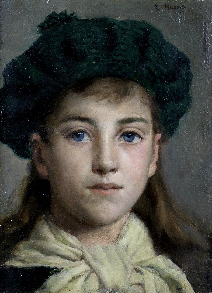 Edwin Harris Portrait of a girl