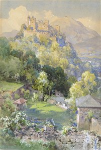 Edward Theodore Compton Festung Hohensalzburg von der Richterhöhe