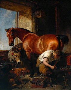 Edwin Henry Landseer (1802-1873) - Shoeing - N00606 - National Gallery