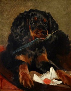 Edwin Henry Landseer (1802-1873) - Queen Victoria's Spaniel, 'Tilco' (d.1850) - 515453 - National Trust