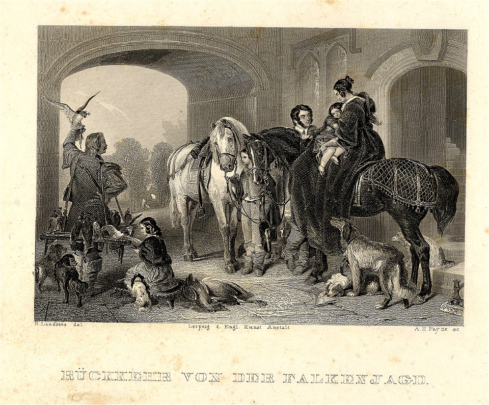 Edwin Henry Landseer Rückkehr von der Falkenjagd ubs G 0826 II